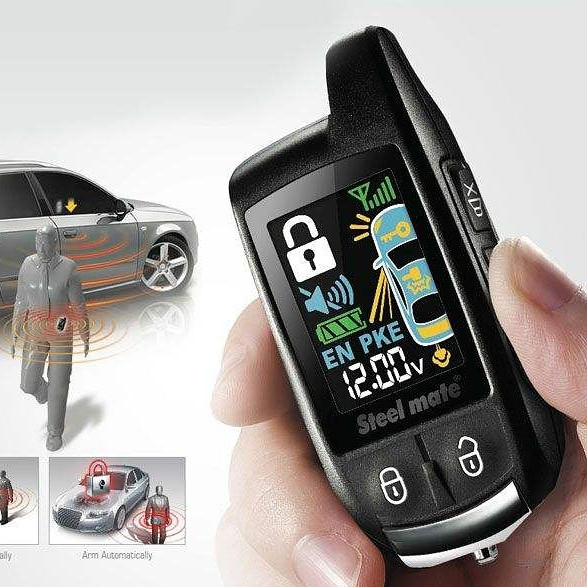 دزدگیر تصویری خودرو استیل میت جفت ریموت مدل 888E